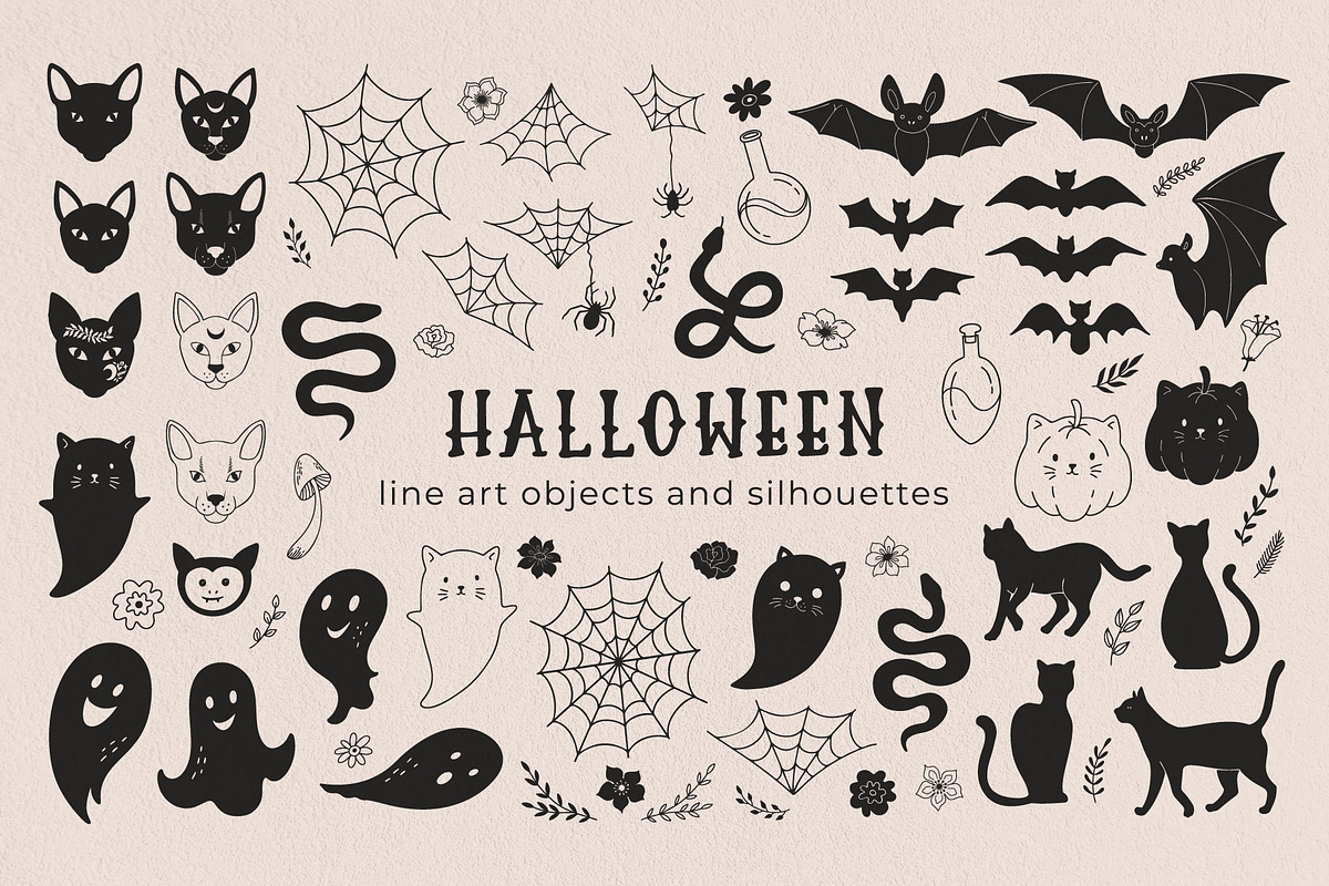 Mystic linocut, Halloween collection, an Object Graphic by Yamurchik (Photo 8 of 10)