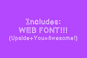 Upside Handwritten Outline Font, a Script Font by Jacob deCastro (Thumbnail 3 of 5)