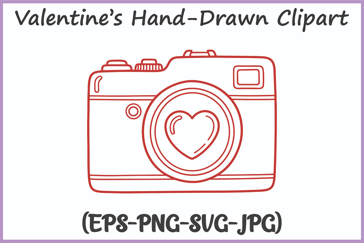 Whimsical Hand-Drawn Valentine SVG, a Seasonal Illustration by Gfx Expert Team (Photo 6 of 15)