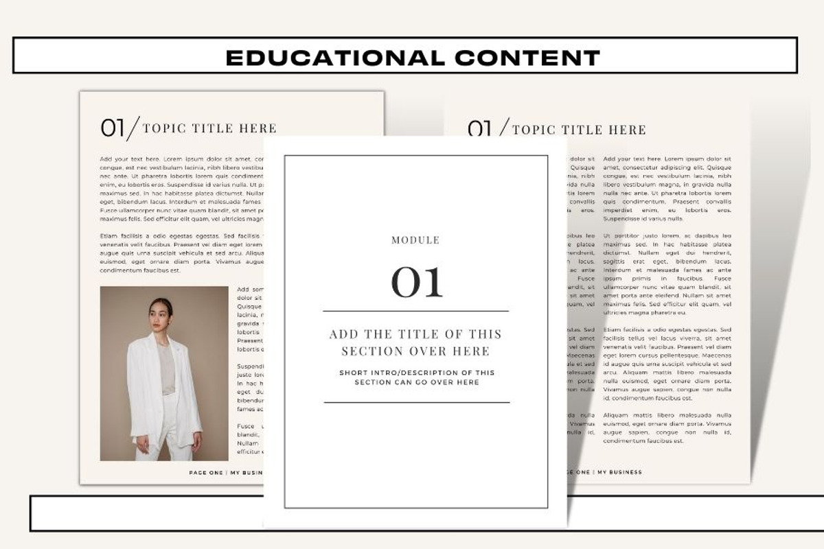 Course Workbook - White Luxe, a Templates & Theme by Freedom Business Shop (Photo 5 of 10)