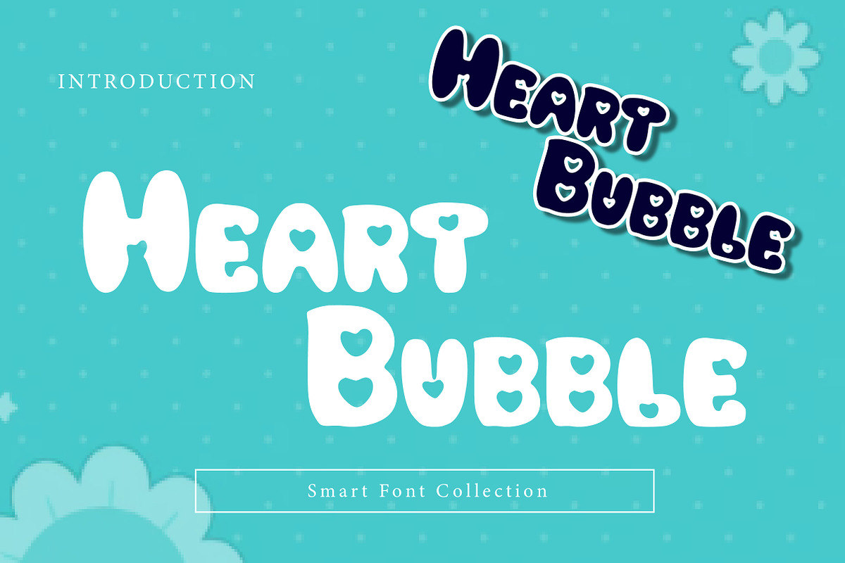 Heart Bubble, a Font by Wow Magic (Photo 1 of 3)