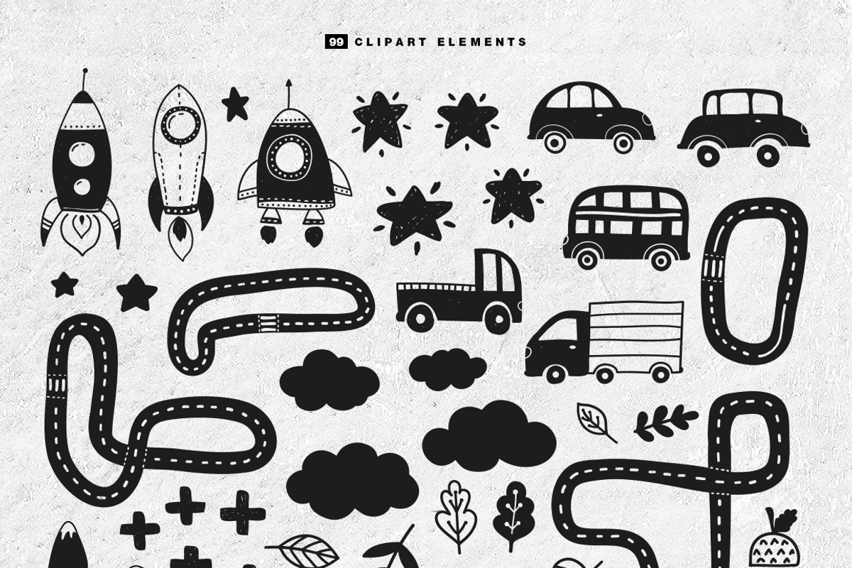 51 kids patterns, for boys & girls!, a Pattern Graphic by Inna Moreva (Photo 4 of 9)