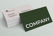 Minimal Green Business Card Layout, a Business Card Template by MightyDesign (Thumbnail 2 of 6)