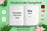 Preschool letter tracing workbook, a Stationery Template by Designmela01 (Thumbnail 2 of 7)