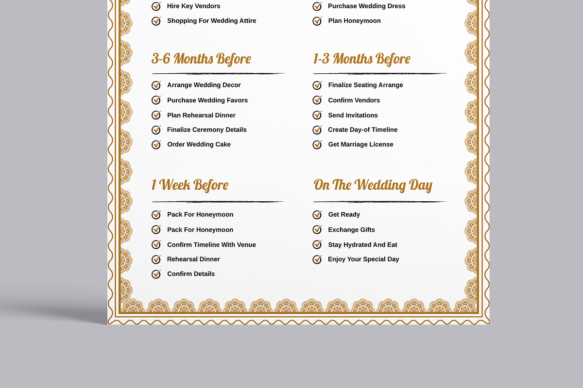 Wedding Planning Checklist, a Stationery Template by MightyDesign (Photo 5 of 8)