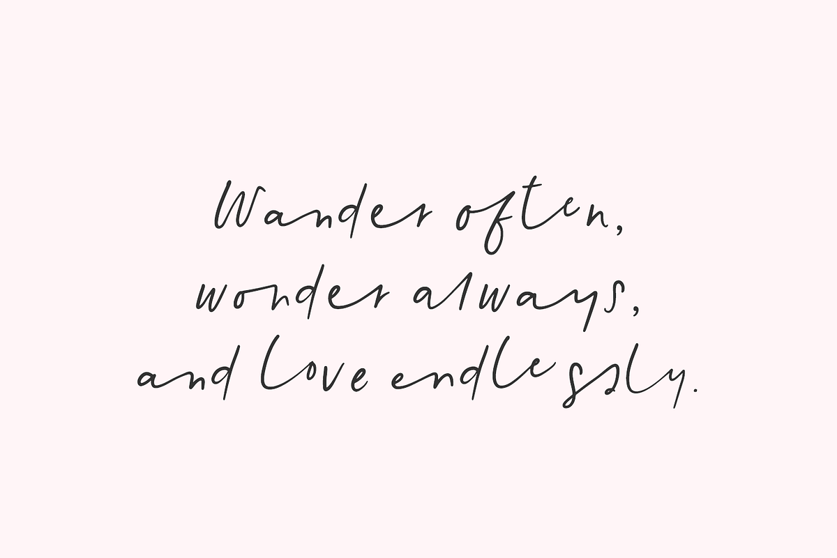 White Magnolias Script, a Handwritten Font by Beck McCormick (Photo 3 of 10)