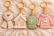 Christmas Keyring 3D STL File, an Object 3D Model by Layerology (Thumbnail 1 of 3)