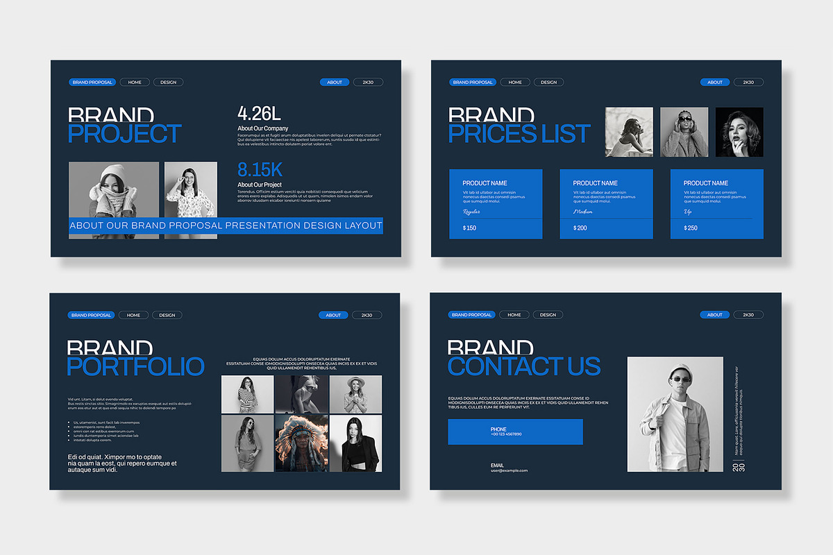 Brand Proposal Presentation Template, a Presentation Template by MightyDesign (Photo 5 of 8)