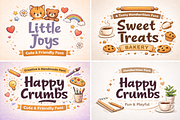 Happy Crumbs Playful With Doodles, a Handwritten Font by cocodesign (Thumbnail 3 of 8)