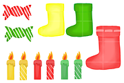 Christmas Clipart PNG Bundle, a Decorative Illustration by tchastudio (Thumbnail 2 of 5)