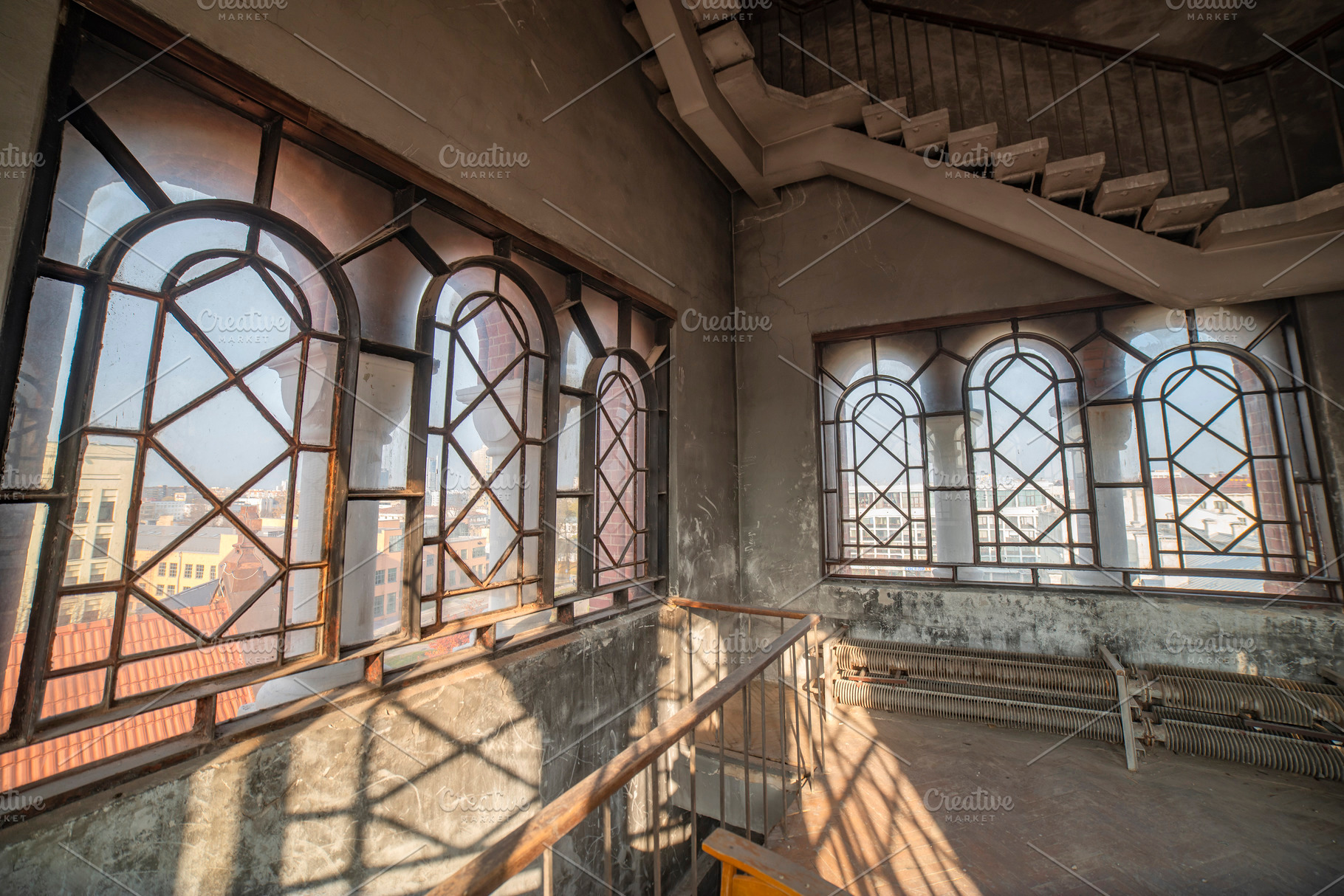 stairs inside the tower in the Church of Saints Simeon and Helen, a Photo by Pictures for you!!!!!!!!!