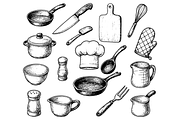 Vintage Kitchen Utensils Set, an Object Graphic by RT Studio (Thumbnail 2 of 4)