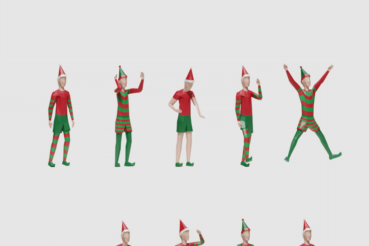 Santa & Helpers, a Characters & Person 3D Model by Studio Ochi (Photo 6 of 13)