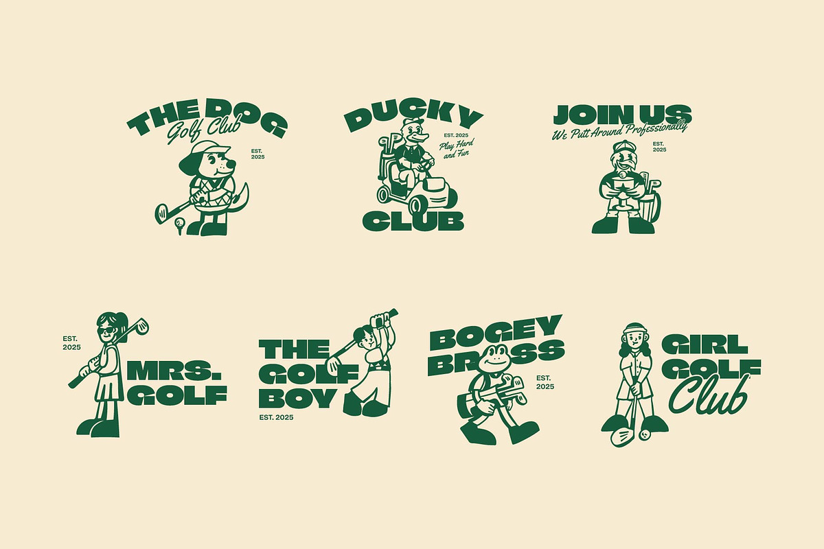 Mascot Golf Graphic, a Sport Illustration by Skilline Supply Co. (Photo 6 of 13)