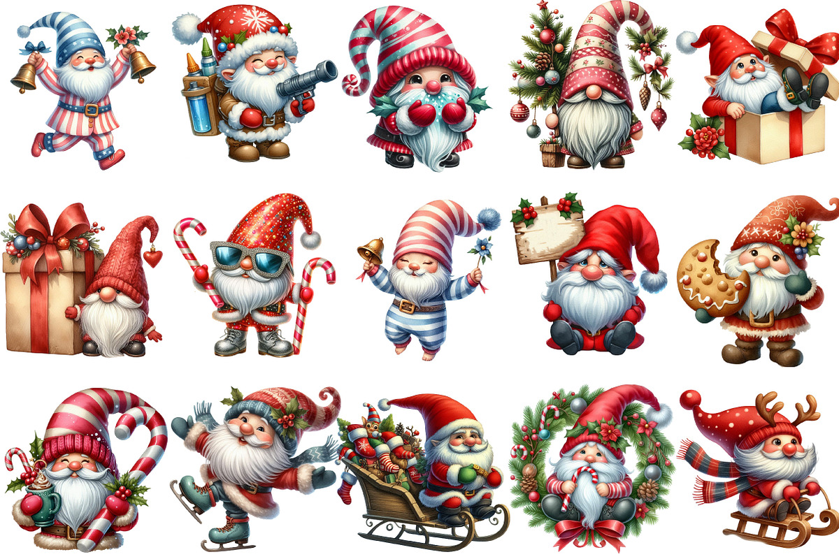 Funny Christmas Gnome Sublimation, an Illustration by Designking (Photo 2 of 5)
