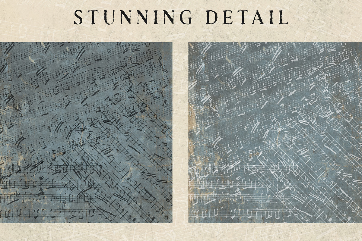 Vintage Sheet Music Overlays, a Pattern Graphic by Century Library (Photo 6 of 17)