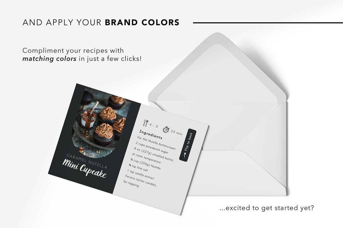 30 Mini Recipe Cards Canva Template, a Card Template by White Dreamers (Photo 6 of 9)