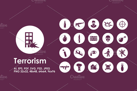 Terrorism Icons