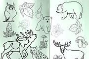 Woodland Animals Digital Stamps, a Graphic by Favorites_Art (Thumbnail 14 of 17)