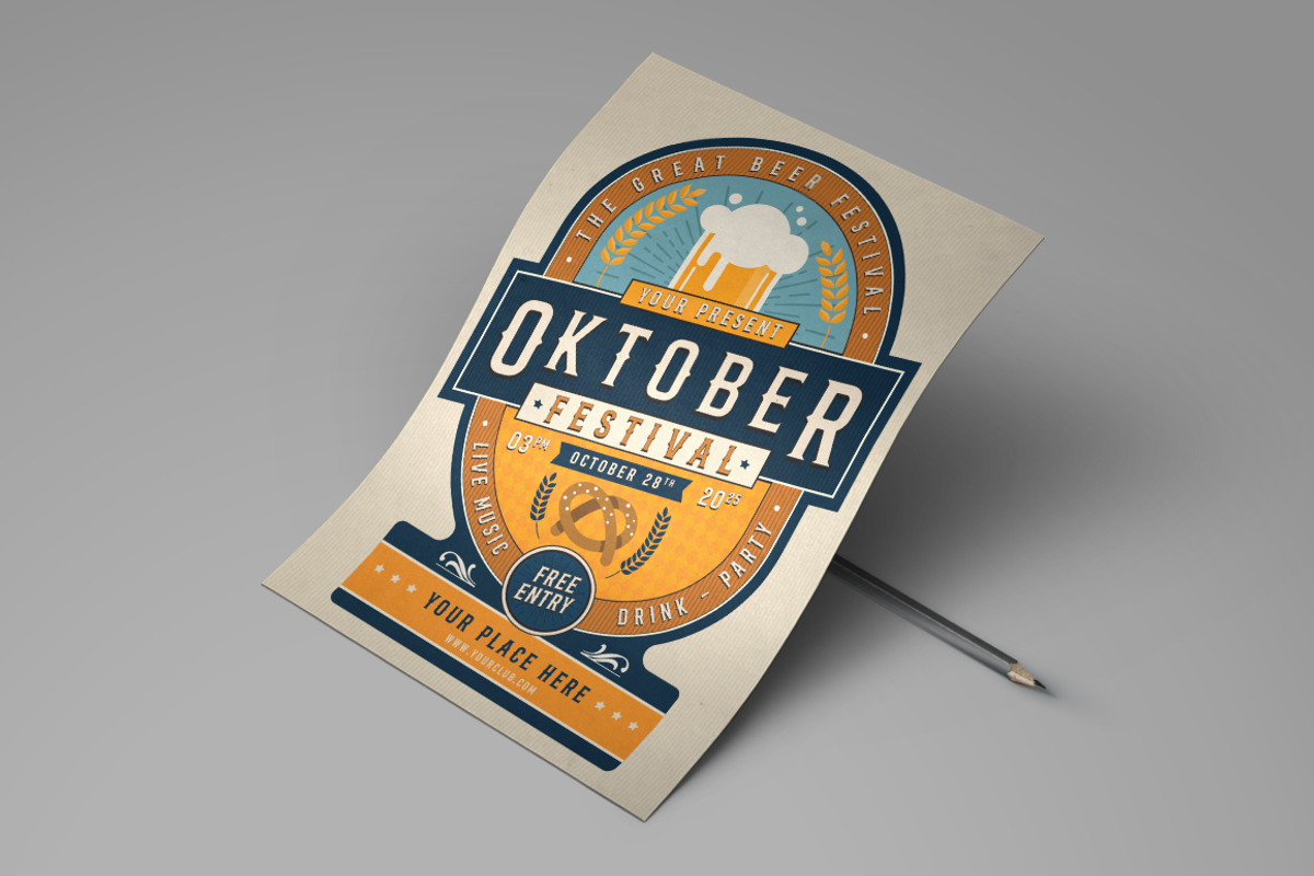 Oktoberfest Party Flyer, a Flyer Template by monogrph (Photo 3 of 4)