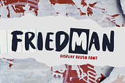 Friedman - Display Brush Font, a Font by Weape Studio (Thumbnail 1 of 9)