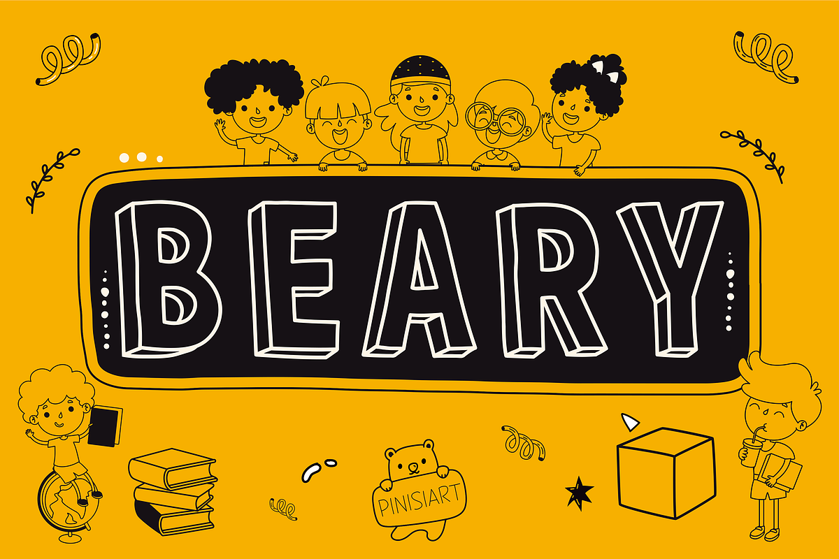 BEARY, a Font by Pinisi ART (Photo 1 of 10)