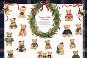 Tartan & Teddy Christmas, a Seasonal Illustration by PeDe Designs (Thumbnail 3 of 7)