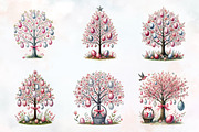 Easter Day Magical Tree Clipart, an Illustration by RobertsArt (Thumbnail 3 of 7)