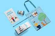 Stress Management Flat Illustrations, a Work Illustration by Brickclay (Thumbnail 4 of 5)