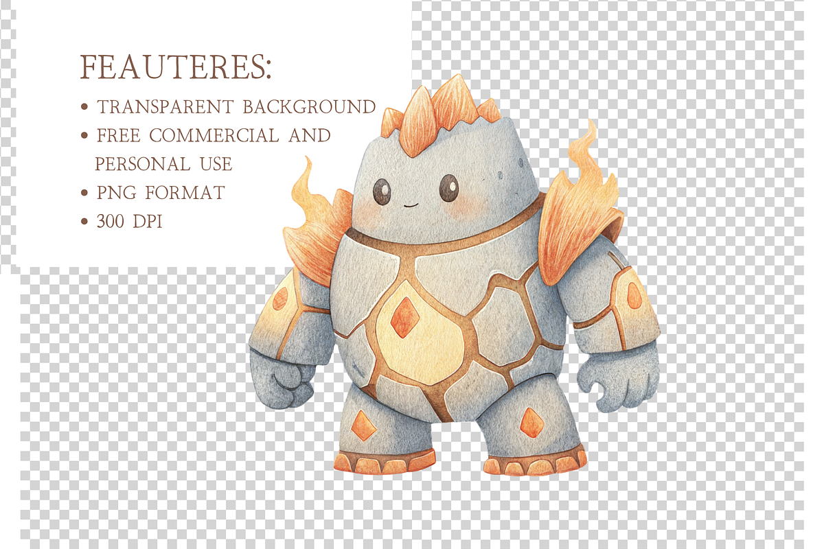 Watercolor Fantasy Dwarf Clipart Set, an Illustration by MockupWizard (Photo 5 of 6)