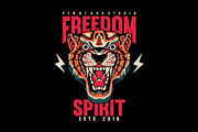 tiger head oldschool tattoo vector, an Education Illustration by Pen of God Studio (Thumbnail 1 of 3)