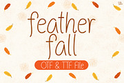 Featherfall | Handwriting font, a Handwritten Font by LivelyAutumn11.11 (Thumbnail 1 of 5)