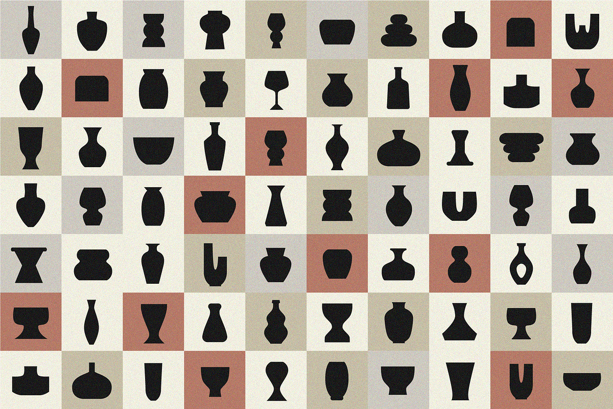 Vase Collection Shapes & Masks, an Object Graphic by line & plane (Photo 2 of 9)