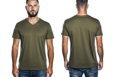 A man poses wearing a fitted olive g, a Photo by Tanuart