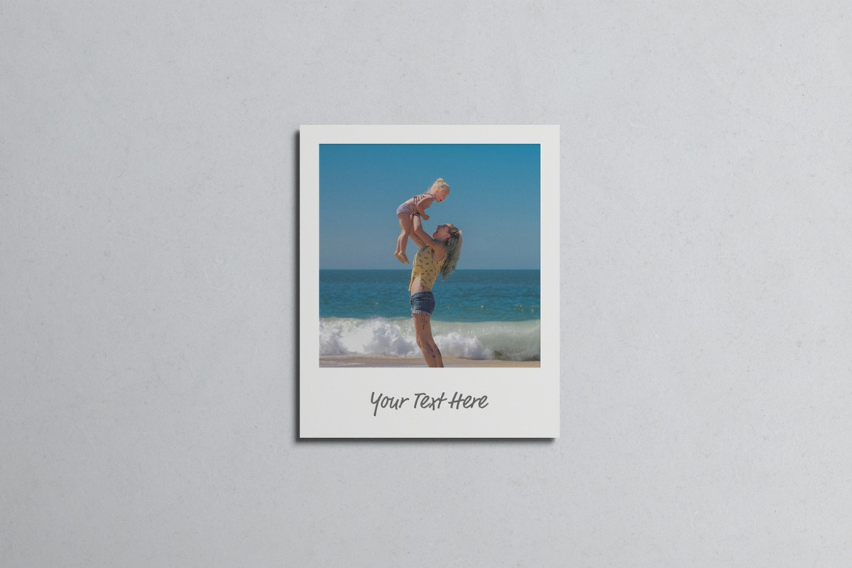 Polaroid Photos Collage Mockup, an Advertising Mockup by Graphic Deal (Photo 2 of 11)