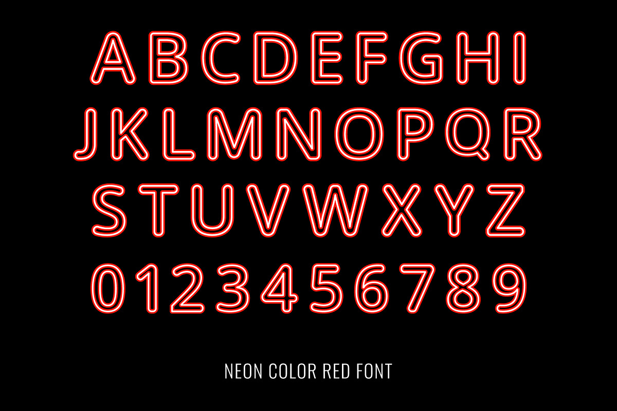 Neon Color Font family, a Symbol Font by Font Craft Studio (Photo 4 of 11)