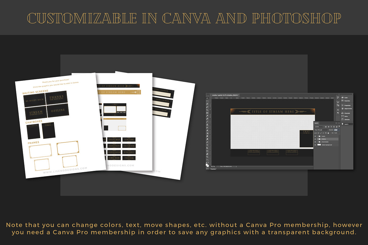 Streaming: Art Deco Mystic, a Social Media Template by Liseno Designs (Photo 6 of 7)
