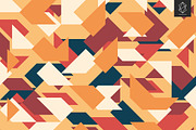 Geometric retro backgrounds, a Pattern Graphic by Yury Velikanov (Thumbnail 5 of 11)