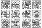 Affirmation Coloring on Mosaic BG, a Decorative Illustration by Lamia Emad (Thumbnail 4 of 4)