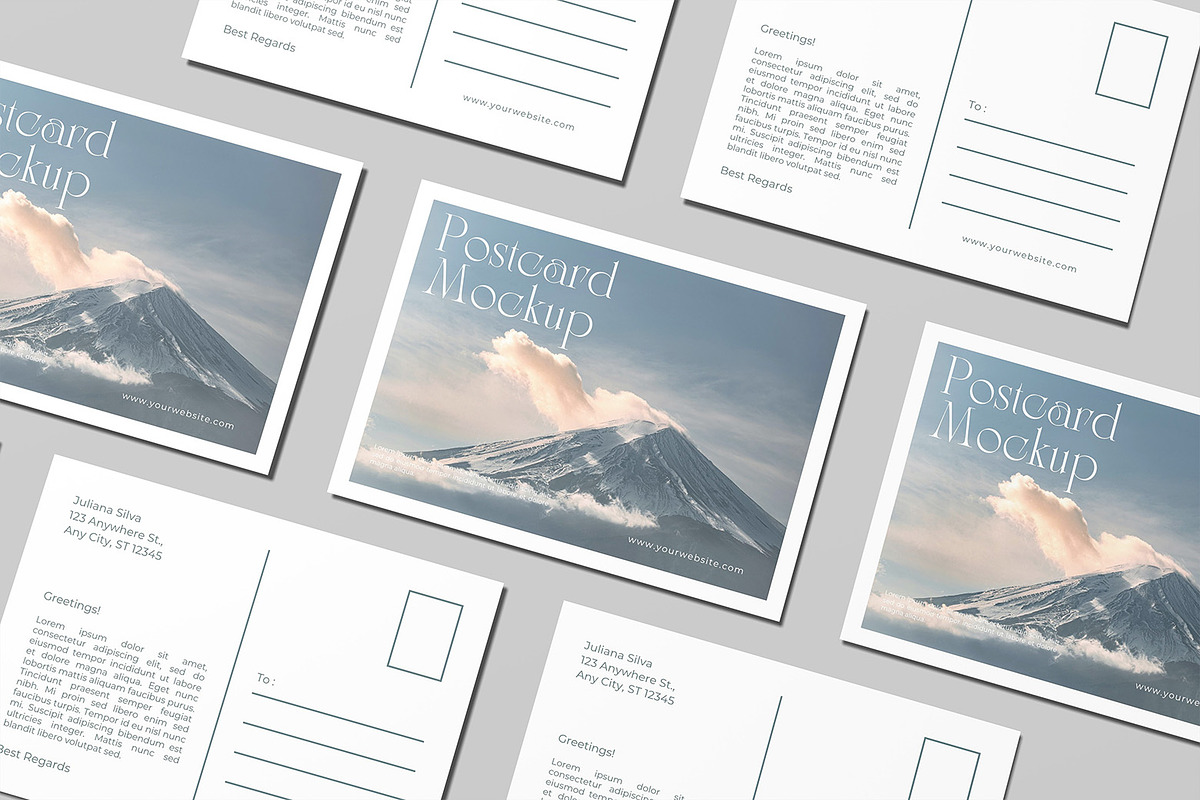 Postcard Mockup, a Product Mockup by mahremdesign (Photo 3 of 9)