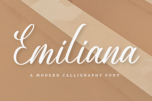 Emiliana a Modern Calligraphy Font