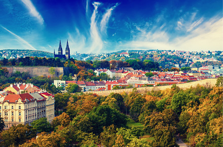 View to the Vysegrad, an Architecture Photo by Nature and travel