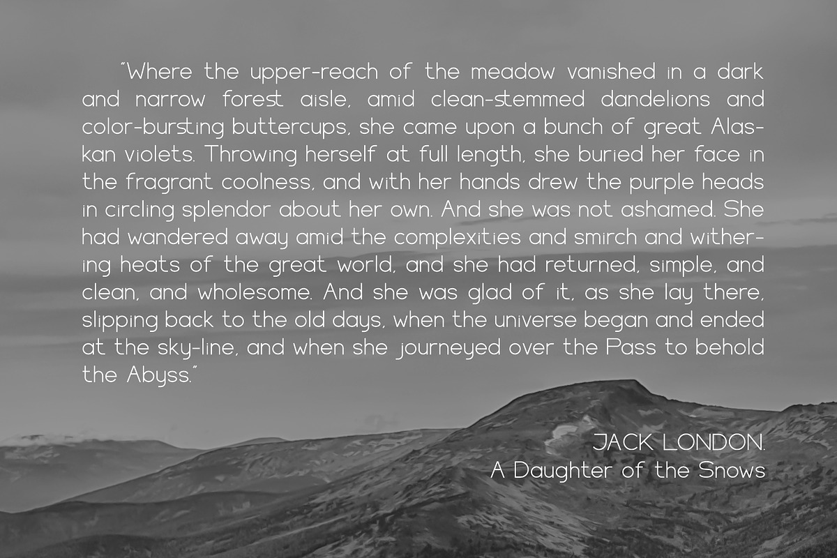 HARBINGER, sans serif font preview 4