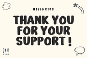 Cute Retro – Retro Display Font, a Handwritten Font by KiddoGlyphs Studio (Thumbnail 5 of 5)