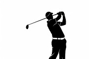 golfing swing silhouettes showcasing, an Illustration by Amazin_art (Thumbnail 3 of 31)