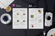 Minimal Food Menu, a Flyer Template by Designsoul14 (Thumbnail 2 of 5)