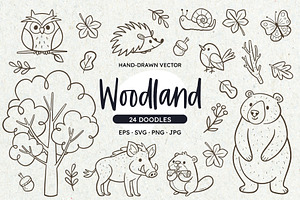 Woodland - Forest Animals, an Animal Illustration by insemar