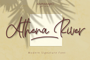 Athena River, a Script Font by AMINMARIO (Thumbnail 1 of 15)