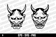 Illustration of a japanese Hannya, a Person Illustration by Vectorhight (Thumbnail 3 of 3)