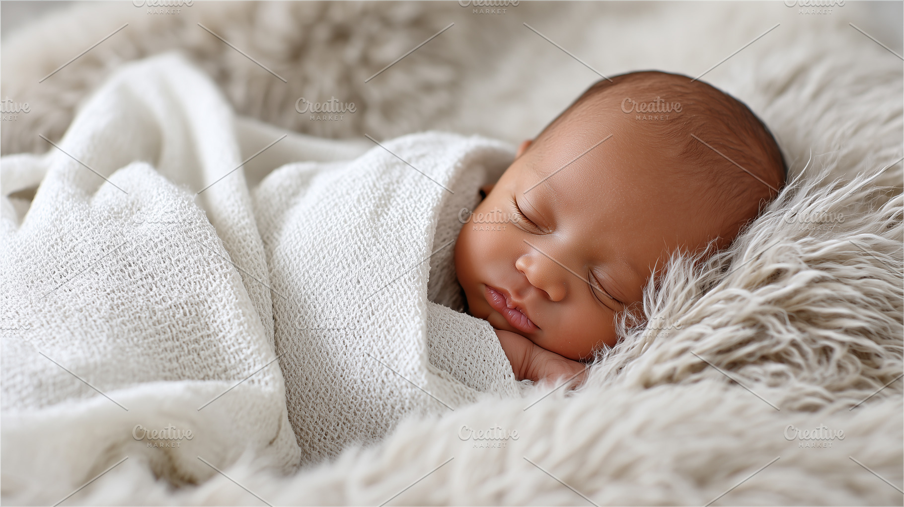 Peaceful newborn baby sleeping, a Person Photo by MistyDay